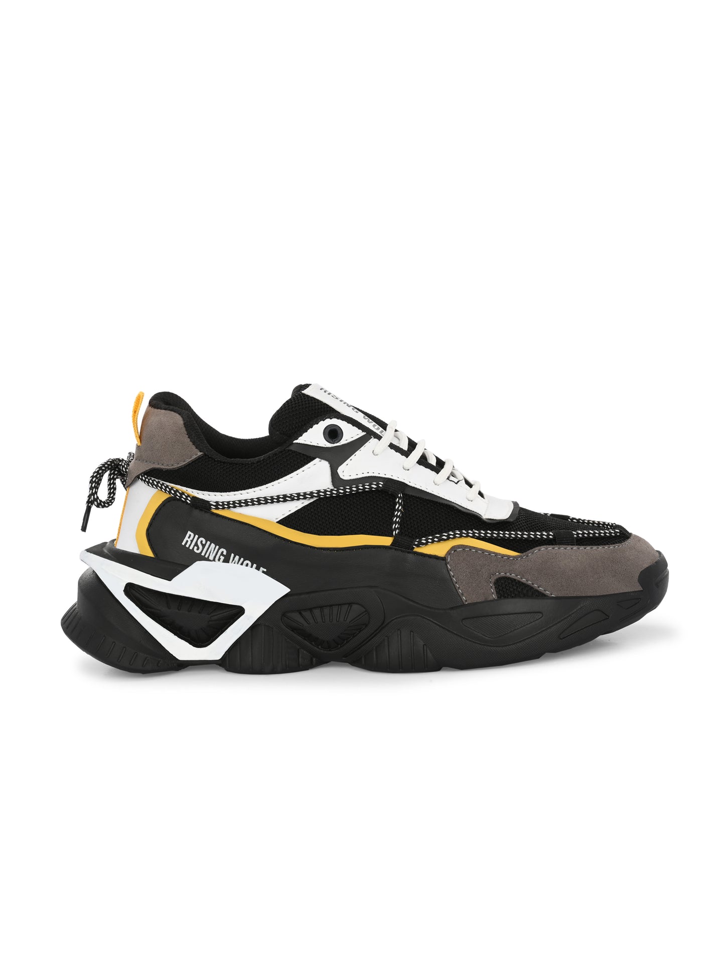 Men’s Chunky Black & White Statement Sneakers