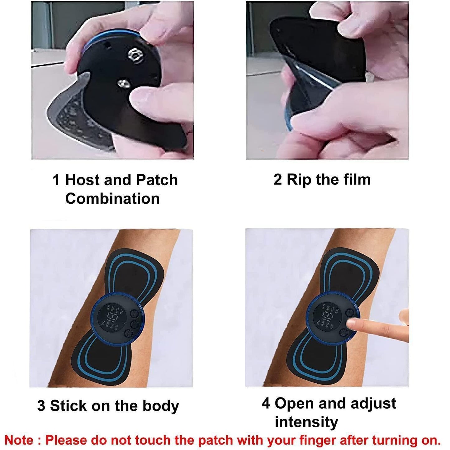 Mini Electric Massager – 8 Modes, 19 Levels, Rechargeable