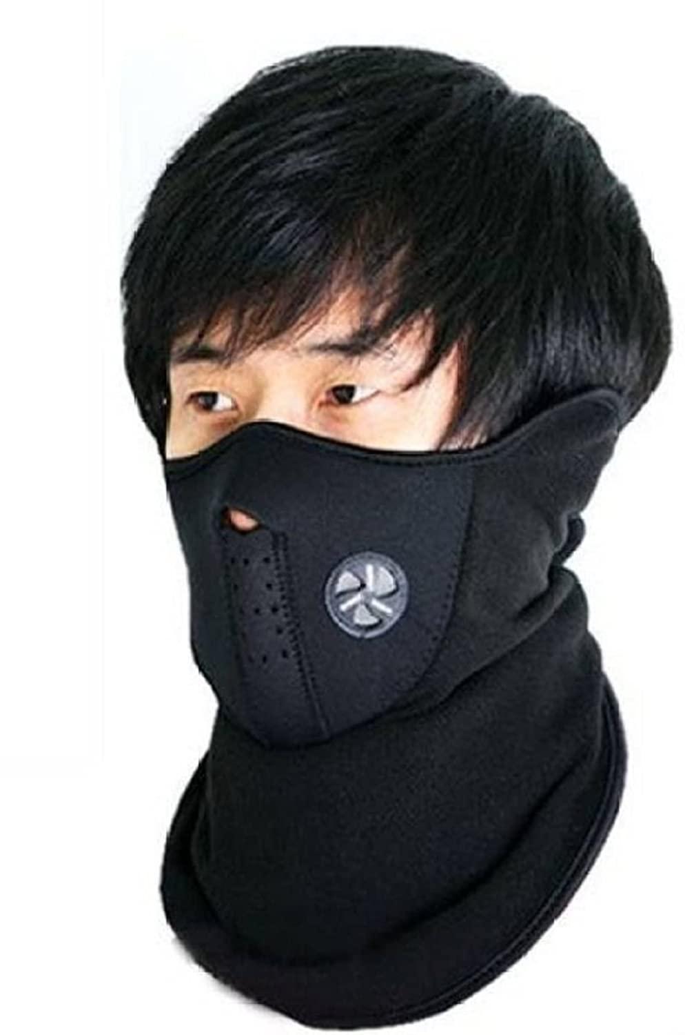 BEAX-Men's Neoprene Motorcycle Balaclava Mask - UV & Dust Protection