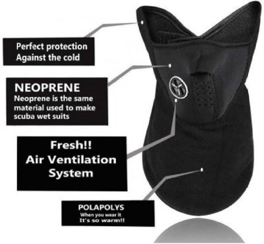 BEAX-Men's Neoprene Motorcycle Balaclava Mask - UV & Dust Protection