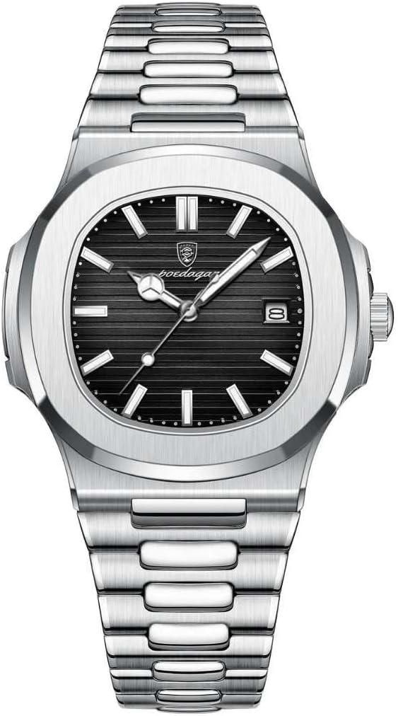 Luxury-Inspired Stainless Steel Watch – Elegant Minimalist Design for Men
