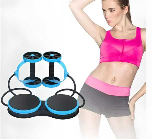 Ab Roller Wheel for Core Workouts with Knee Pad – Synthetic Fiber, Heavy Duty (1.5kg)